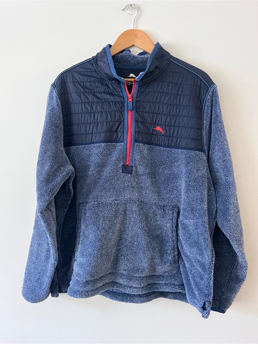 Tommy Bahama Navy and Denim Blue Sherpa-Lined Jacket